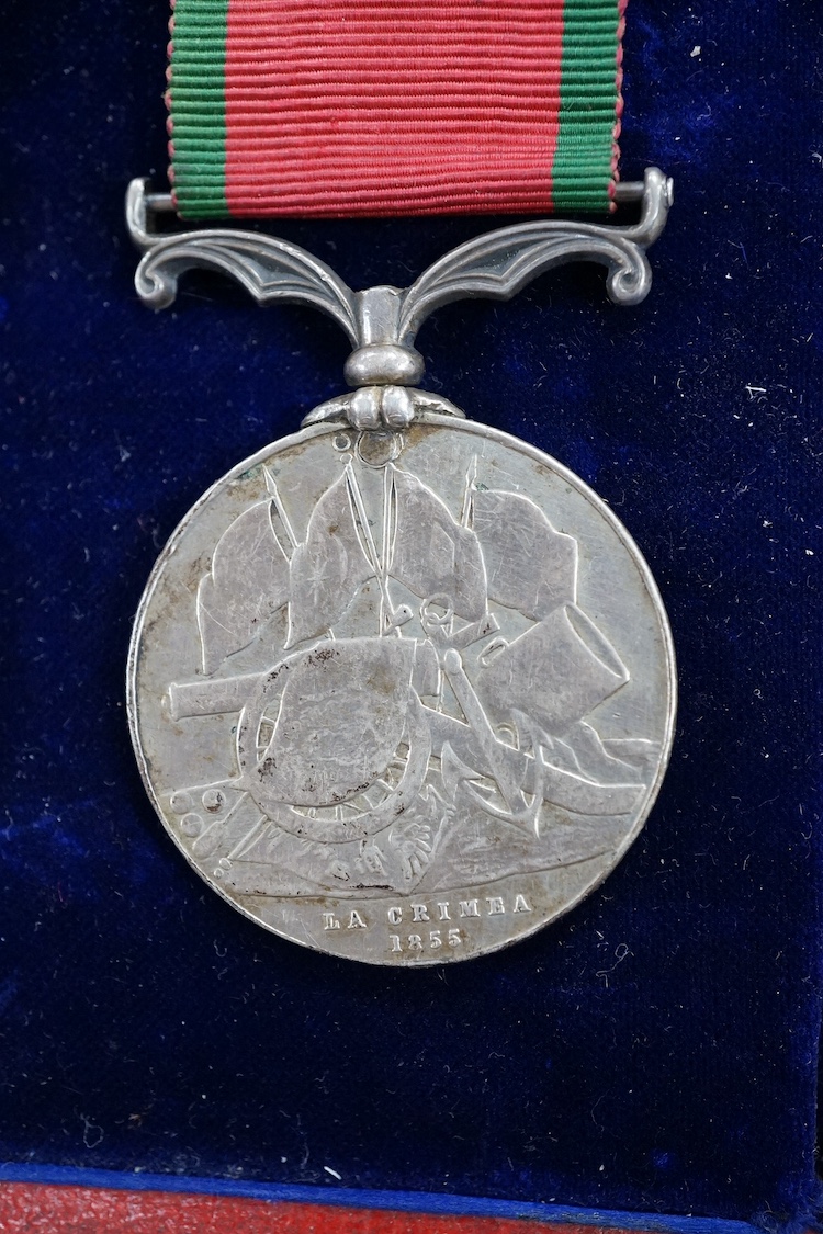 A Crimea VR medal group, comprising three medals to M. Lepper 1st Battalion, 10th foot